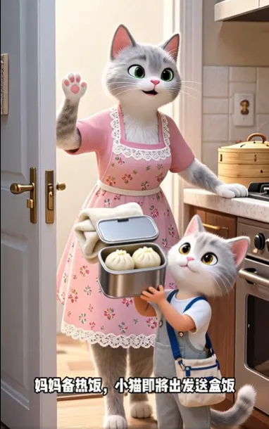 猫咪拟人视频