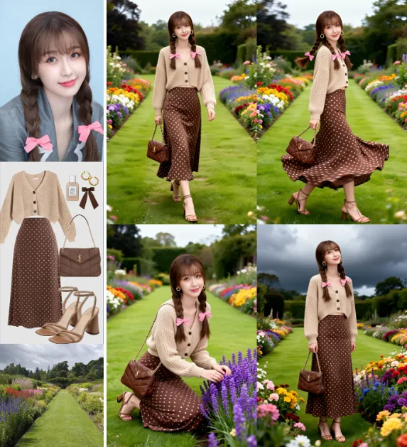 模特穿搭+场景 随心换